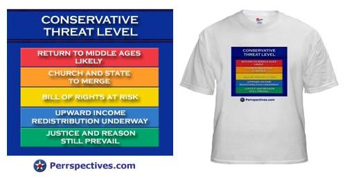 Conservative Threat Level T-Shirt